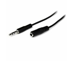 StarTech Jack 3,5 mm - Jack 3.5 mm 2 m juodas (MU2MMFS)