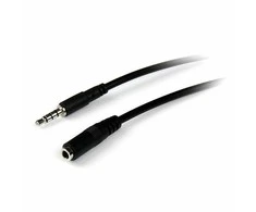 Kabelis StarTech Jack 3.5mm - Jack 3.5mm 2m juoda (MUHMF2M)