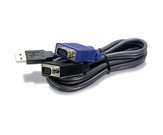 USB kabelis TRENDnet USB-A - D- Sub (VGA) 4,5 m juoda (TKCU15)