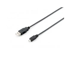 Equip 128523 USB kabelis 1,8 m 2.0 USB A Micro-USB B Juoda