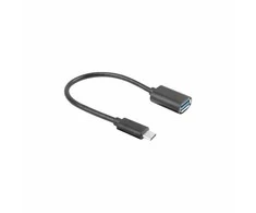 LANBERG AD-UC-UA-04 adapteris USB TYPE-C M - USB Type-A F 15cm Juodas
