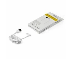 USB kabelis StarTech USB-A - Žaibas 1 m Baltas (RUSBLTM1MWR)