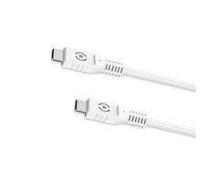 Kabelis USB C Celly USBCUSBCWH Balta 1 m