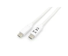 USB kabelis Equip USB-C - USB-C 2 m Balta (128362)