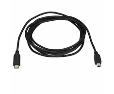 USB kabelis StarTech USB-C - miniUSB 2 m juodasis (USB2CMB2M)