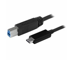 USB kabelis StarTech USB-B - USB-C 1 m Juodas (USB31CB1M)