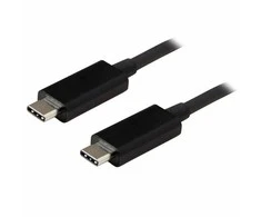 USB kabelis StarTech USB-C - USB-C 1 m Juodas (USB31CC1M)