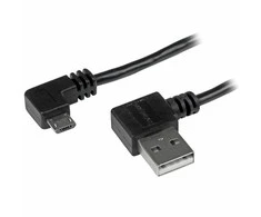 USB kabelis StarTech USB-A - mikroUSB Juodieji (USB2UB2RA2M)