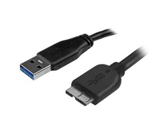USB kabelis StarTech USB-A - mikro B 2 m juoda (USB3UB2MS)