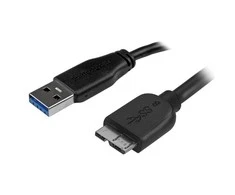USB kabelis StarTech USB-A - mikro B 2 m juoda (USB3UB2MS)