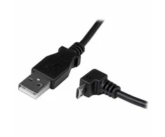 USB kabelis StarTech USB-A - mikroUSB 2 m juodasis (USBUB2MD)