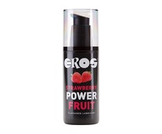 EROS Power Line Lubricant Strawberry Flavour 125ml Vanduo-Silicone Blend