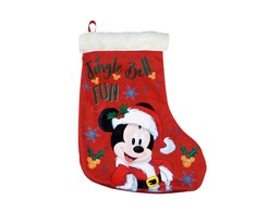 Kalėdinė Kojinė Mickey Mouse Happy smiles 42 cm Poliesteris
