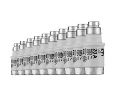 LYDŽIŲJŲ SAUGIKLIŲ ĮDĖKLAS ETI-D02/20A 20 A 400 V gL/gG E18 ETI