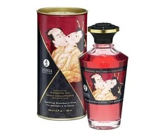 Shunga - Aphrodisiac Warming Oil Sparkling Strawberry Wine 100 ml