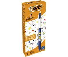 Bic Rašikliai 4 spalvų Message Boss 12 vnt