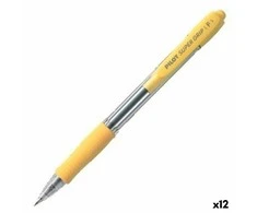 Pilot Pen Karžygio Ženklas Pilot Supergrip Geltona 0,4 mm (12 vnt.)