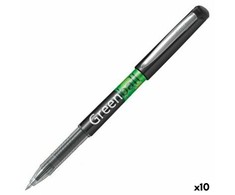 Pilot Pen Karžygio Ženklas Roller Pilot Žalias-BALL 0,7 mm Juoda Perdirbtas 10 vnt.
