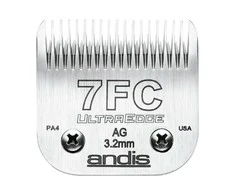 Andis Andis - užspaudžiamas plieno peiliukas plaukų kirpimo mašinėlei, Nr. 7FC (3,2 mm), universalus (461-uniw) - 461-uniw