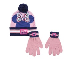Kepurė ir pirštinės Minnie Mouse Rožinė