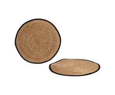 Gift Decor Dovanų dekoro kilimėlis Rudas juodas natūralus pluoštas (80 cm)