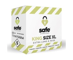 Safe SAUGU – prezervatyvai King Size XL itin ilgi ir platūs (5 vnt.)