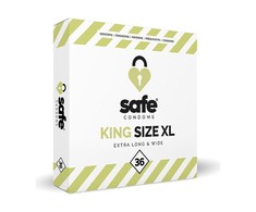 Safe SAUGU – prezervatyvai King Size XL itin ilgi ir platūs (5 vnt.)