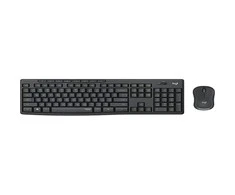 Belaidės pelės ir klaviatūros rinkinys Logitech MK295 Silent, juodos spalvos, italų k. išdėstymas