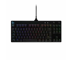 Logitech – PRO žaidimų klaviatūra – anglų (JK) – QWERTY išdėstymas – juoda – mechaninis klavišų jungiklis – „Windows“, „Mac OS“