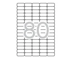 Lipnios etiketės Apli, A4, 35.6x16.9mm, 80 etikečių lape, nuimamos, 25 lapai