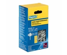 Rapid Greito segiklio sustiprintos kniedės o4.8 12mm aliuminio 300vnt dėžutė