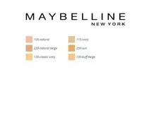 Maybelline Fit Me matinė pudra 130 Buff rusvai gelsvas