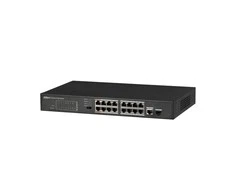 Dahua Technology Co Dahua PoE šakotuvas 100Mbps 16portu+1G uplink + 1SFP, PoE iki 250, Hi-PoE