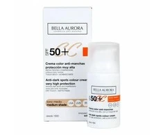 Bella Aurora CC kremas nuo pigmentinių dėmių su Spf50 vidutinio atspalvio 30ml