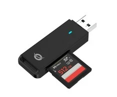 Skaitytuvas Conceptronic CONCEPTRONIC SD+MicroSD Card Reader USB 3.0 juodas