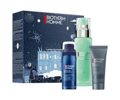 Biotherm Homme Aquapower Advanced Gel 75ml + pianka do golenia 50ml + żel do mycia twarzy 40ml