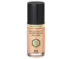 "Max Factor Facefinity 3in1 Primer, korektorius ir makiažo pagrindas 32-Light rusvai gelsvas" 30ml