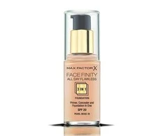 "Max Factor Facefinity 3in1 Primer, maskuoklis ir makiažo pagrindas 35-Pearl rusvai gelsvas" 30ml