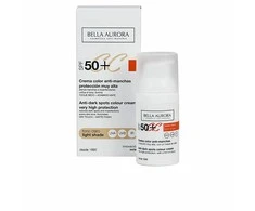 Bella Aurora CC kremas nuo dėmių Spf50 šviesus tonas 30ml