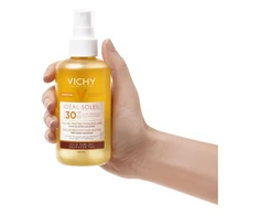 Vichy Ideal Soleil Solar Protective Water Enhanced Tan SPF30+ Apsauginis purškiklis su betakarotenu, 200 ml