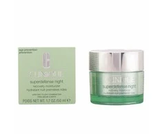 Clinique Superdefense Night Recovery Moisturizer atstatantis naktinis veido kremas sausai / mišriai odai, 50 ml