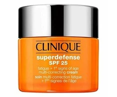 „Clinique Superdefense Broad Spectrum SPF25“ daugiafunkcis korekcinis kremas nuo nuovargio ir pirmųjų amžiaus požymių, 50 ml