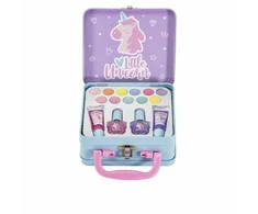 Martinelia Little Unicorn vaikiškos kosmetikos rinkinys metaliniame lagaminėlyje