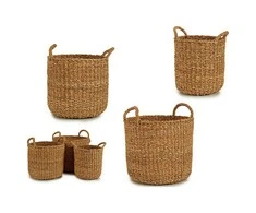 Gift Decor Krepšių rinkinys Ruda Ašuotenė (3 Dalys)