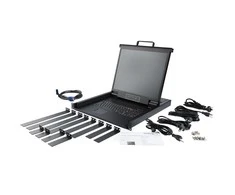 StarTech 1U SINGLE PORT KVM Žaidimų konsolė FOR/SERVER RACK - VGA KVM - 19IN