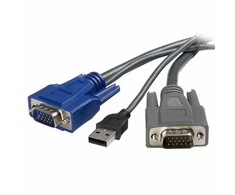 StarTech KVM Kabeliai, 1,8m, pilkos (VUSBVGA6)