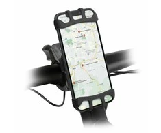 E-Go Holder 360° Rot Electric Scooter/Bike iki 6.5" By SBS Juodas