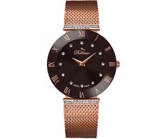 Laikrodis BELLEVUE F104. Kwarcowy, Kolor ruda. Kobieta.