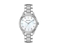 Laikrodis BULOVA Stainless Steel CLASSIC SUTTON MOP DIAMONDS LADY 96P199