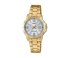 Casio moteriškas laikrodis LTP-V004G-7B2 (zd642b) + dėžutė